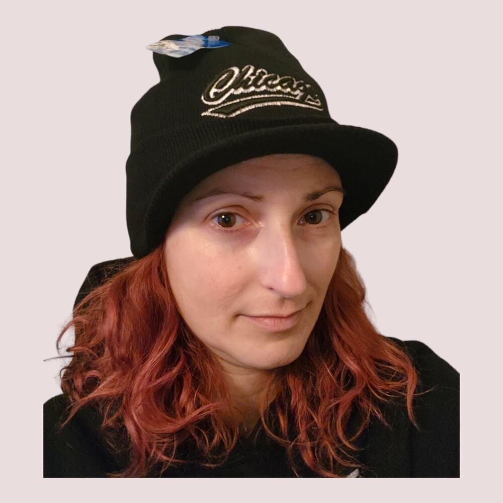 Billed Beanie Hat with Chicago Patch